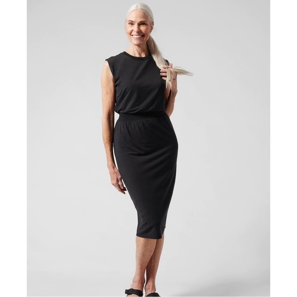 Athleta Santorini Dress Sz S Black - Picture 10 of 10